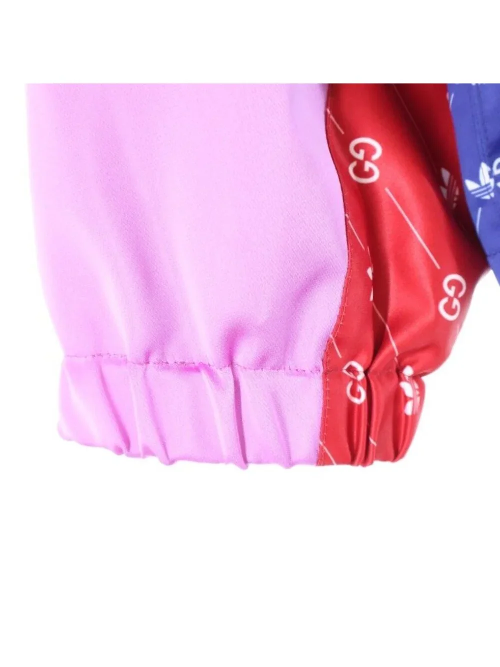 Gucci Adidas Pullover Jacket Logo Nylon Anorak Hoodie Pink